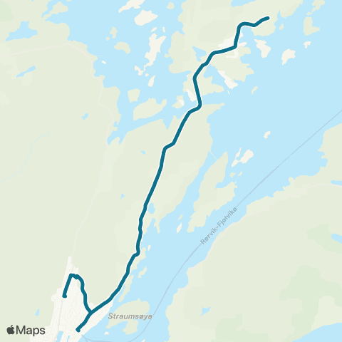 AtB Rørvik - Lauvøya map