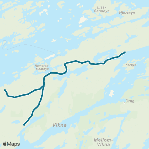 AtB Ytre Vikna - Austafjord map