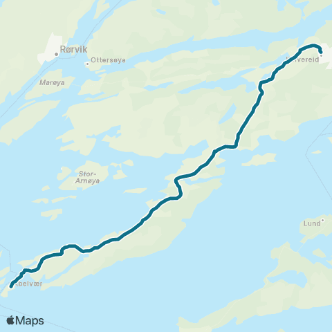 AtB Abelvær - Kolvereid map
