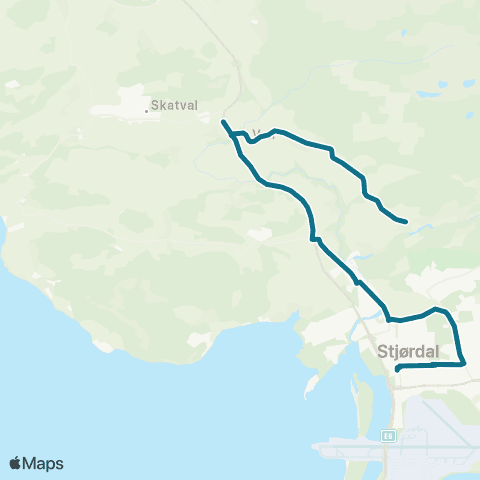 AtB Langstein - Skatval - Halsen map