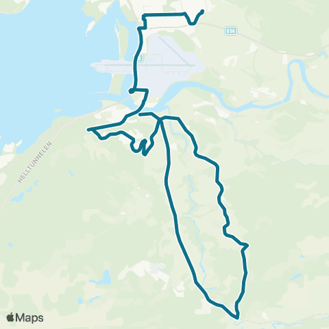 AtB Stjørdal - Geving - Lerbakken map