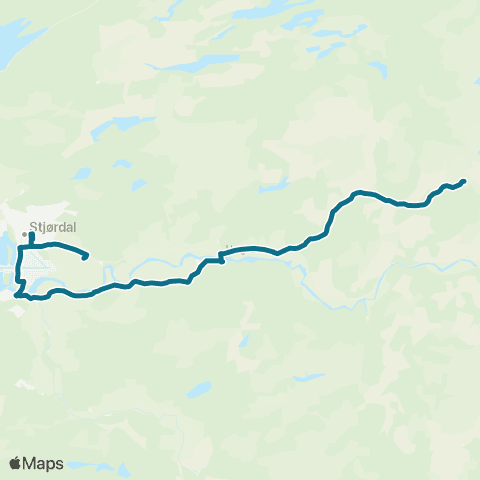 AtB Fremstad / Buan / Vigdenes Bru - Forradal - Hegra - Haraldreina Skole map