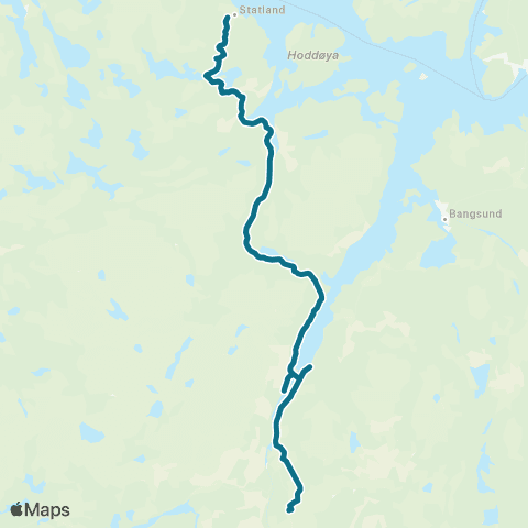 AtB Oksdøla - Statland Skole map