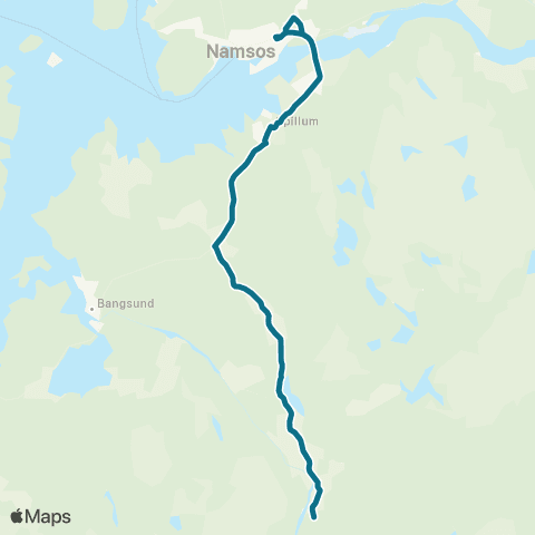 AtB Romstad - Klinga Bangdalsruta map