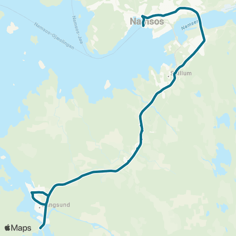 AtB Namsos - Bangsund map
