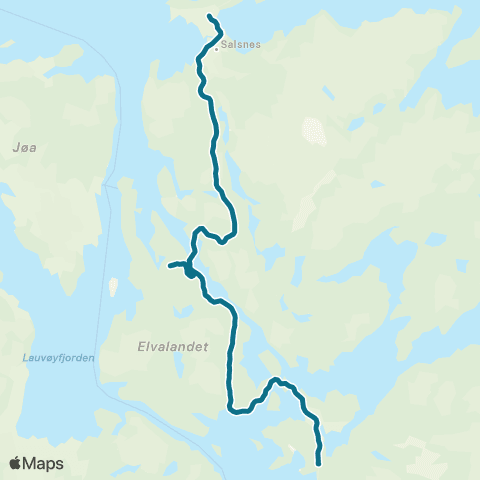 AtB Kalkløv - Ganes - Sørenget map