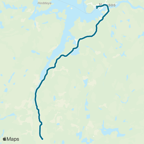 AtB Namsos - Bangsund - Namdalseid map