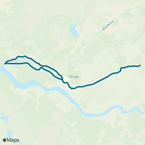 AtB Namsos - Høylandet map