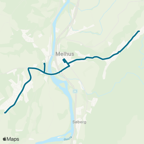 AtB Hesttrøa-Brekkåsen map