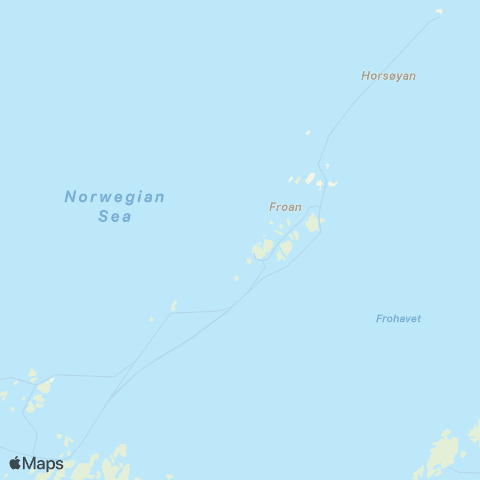 AtB Dyrøy - Øyrekken map