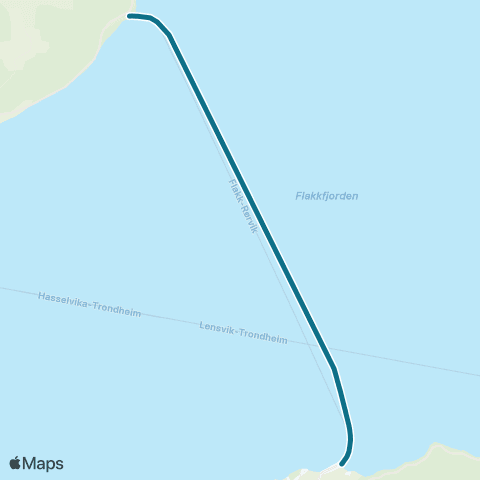 AtB Flakk - Rørvik map