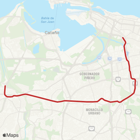 Autoridad de Transporte Integrado Bayamón-Sagrado Corazón map