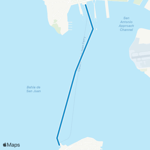 Autoridad de Transporte Integrado Cataño-Viejo San Juan map
