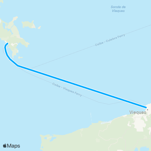Autoridad de Transporte Integrado Ceiba-Vieques map
