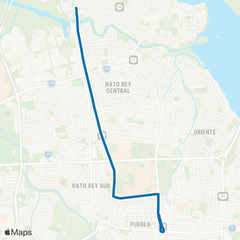 Autoridad de Transporte Integrado Estación Sagrado Corazón - Ave. Barbosa y 65 Infantería map