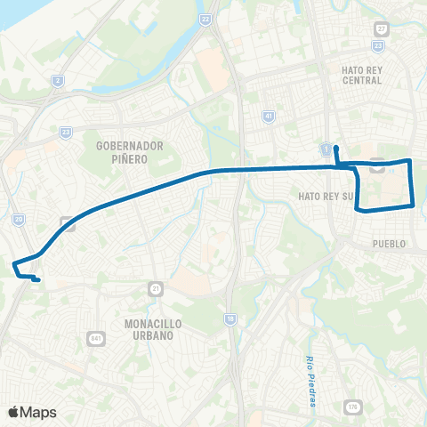 Autoridad de Transporte Integrado Estación Martínez Nadal - Estación Piñero map