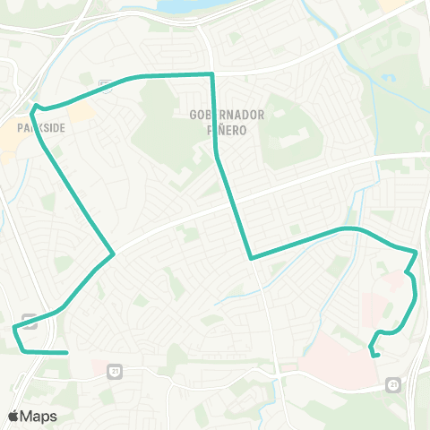 Autoridad de Transporte Integrado Estación Martínez Nadal - Estación Centro Médico map
