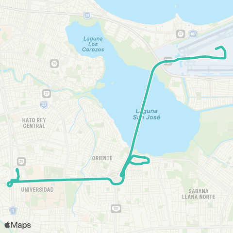 Autoridad de Transporte Integrado Estación Piñero - Aeropuerto LMM map