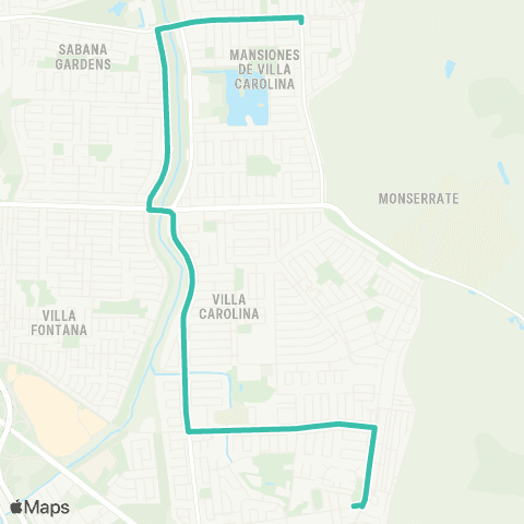 Autoridad de Transporte Integrado Terminal Carolina - Villa Carolina map