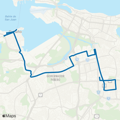Autoridad de Transporte Integrado Terminal Cataño - Estación Piñero map