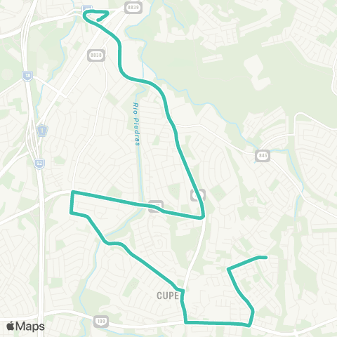 Autoridad de Transporte Integrado Estación Cupey - Riveras de Cupey map