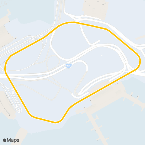 AirTrain JFK Airport Terminals Loop map