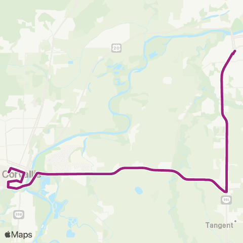 Albany Transit System Heart-to-Hub Uniter map
