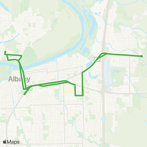 Albany Transit System Route C map