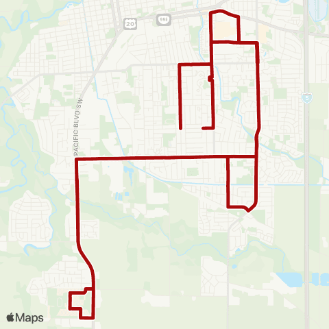 Albany Transit System Route D map