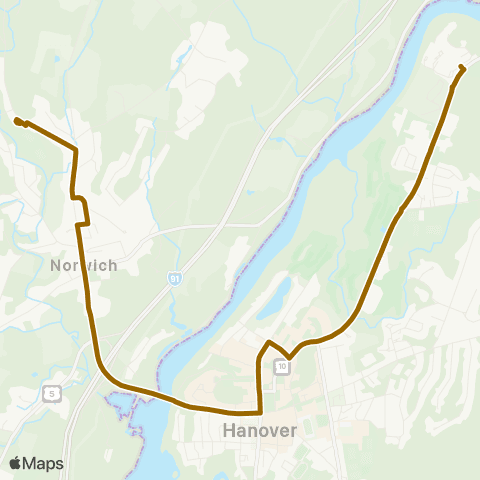 Advance Transit Brown Route map
