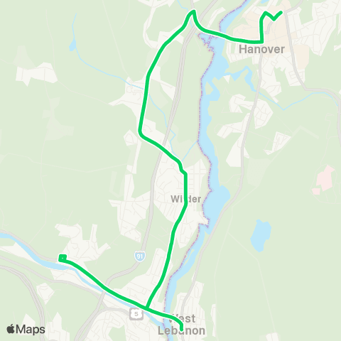 Advance Transit Green Route map