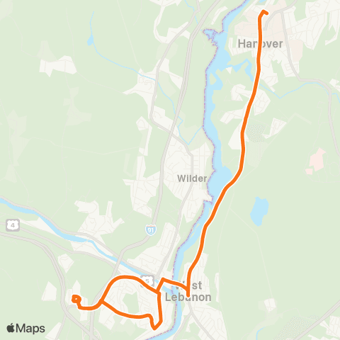 Advance Transit Orange Route map