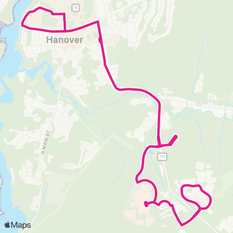 Advance Transit Pink Route map