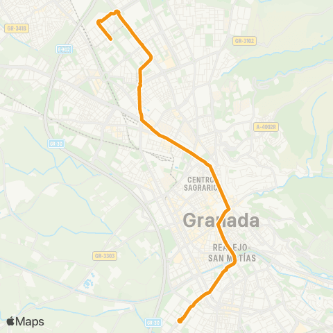 Autobús Urbanos - Alsa L.21 Forum - P. Ciencias - Centro - e. Autobuses map