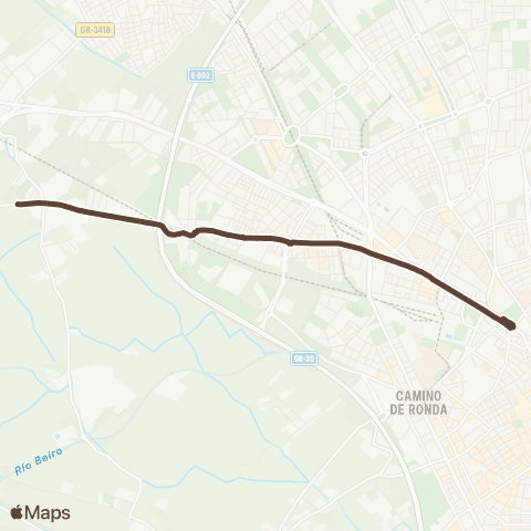 Autobús Urbanos - Alsa L.N1 Bobadilla - Triunfo map