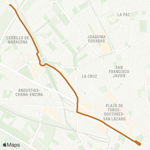 Autobús Urbanos - Alsa L.N3 Cerrillo Maracena - Triunfo map