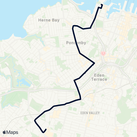 Auckland Transport 20 map