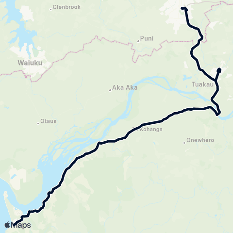 Auckland Transport 399 map