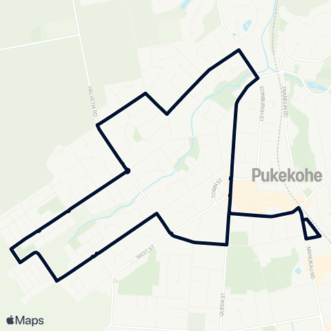 Auckland Transport 392 map