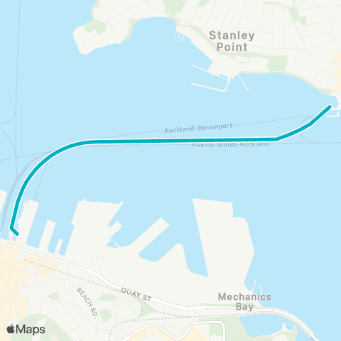 Auckland Transport Devonport Ferry map