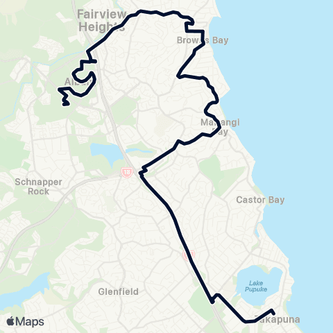 Auckland Transport 83 map