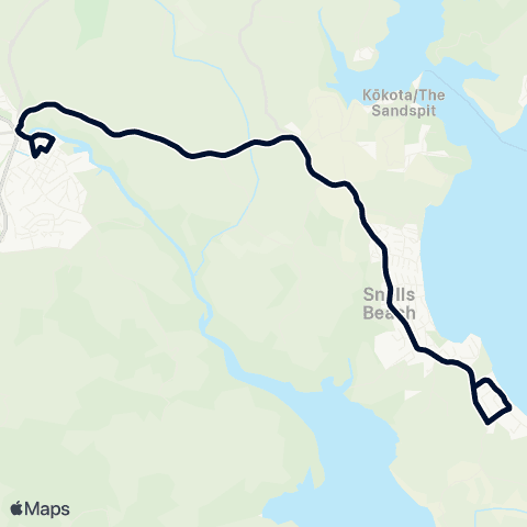 Auckland Transport 996 map