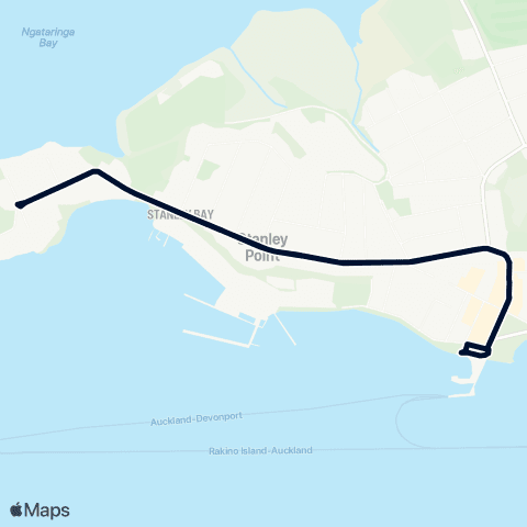 Auckland Transport 806 map