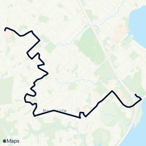 Auckland Transport 926 map