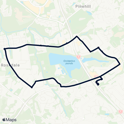 Auckland Transport 885 map