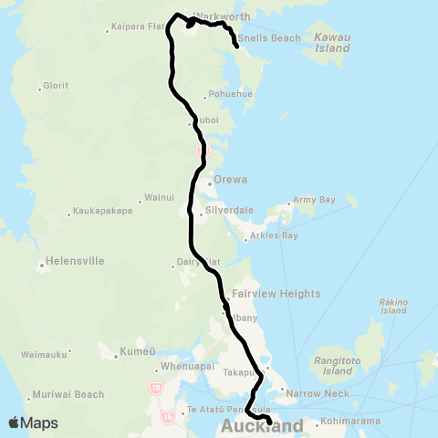 Auckland Transport MEX map