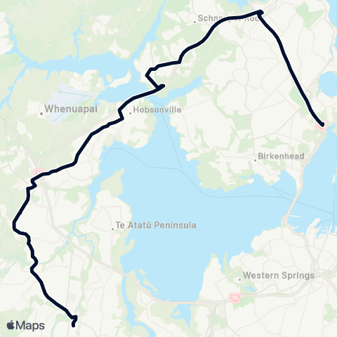 Auckland Transport 12 map