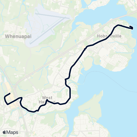 Auckland Transport 112 map