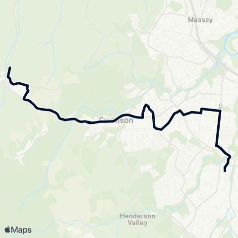 Auckland Transport 147 map