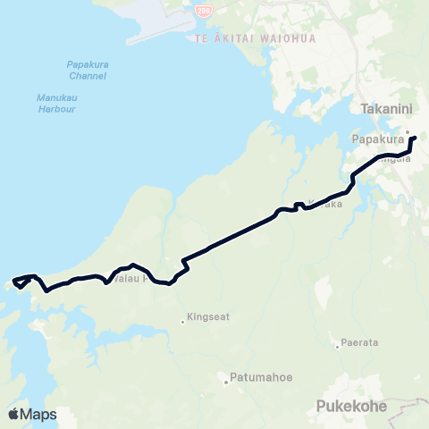 Auckland Transport 379 map